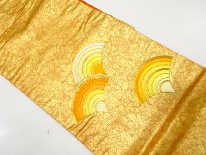 青海波模様　刺繍　名古屋帯